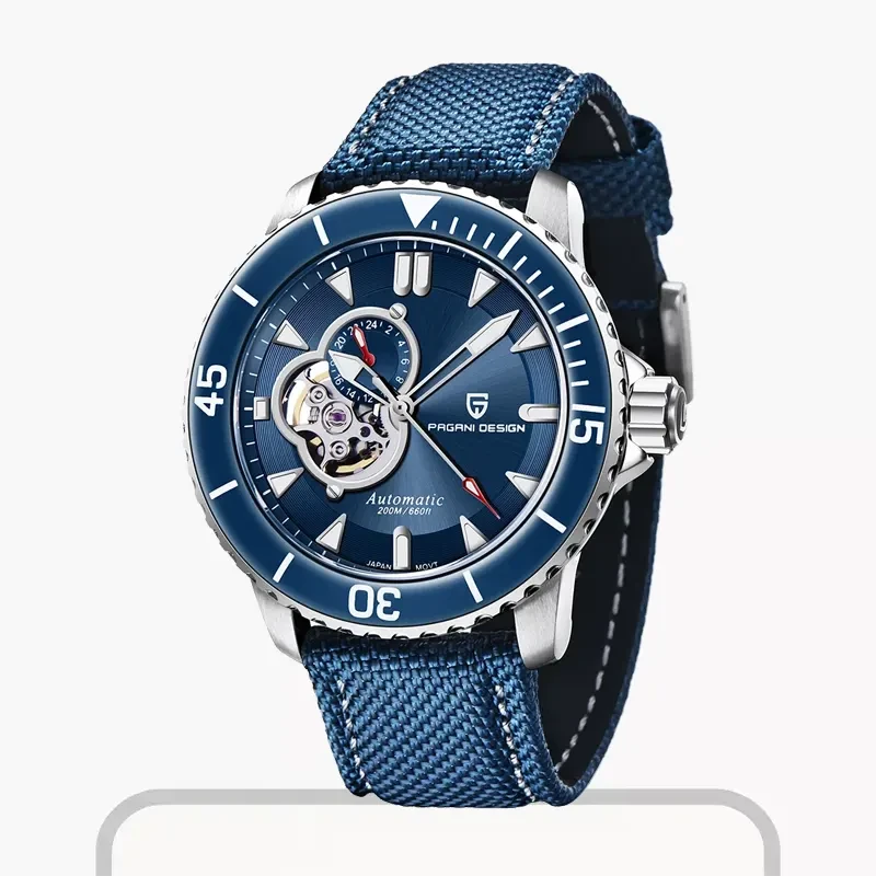 Pagani Design Fifty Fathoms Open Heart Men's Watch-  PD-1674